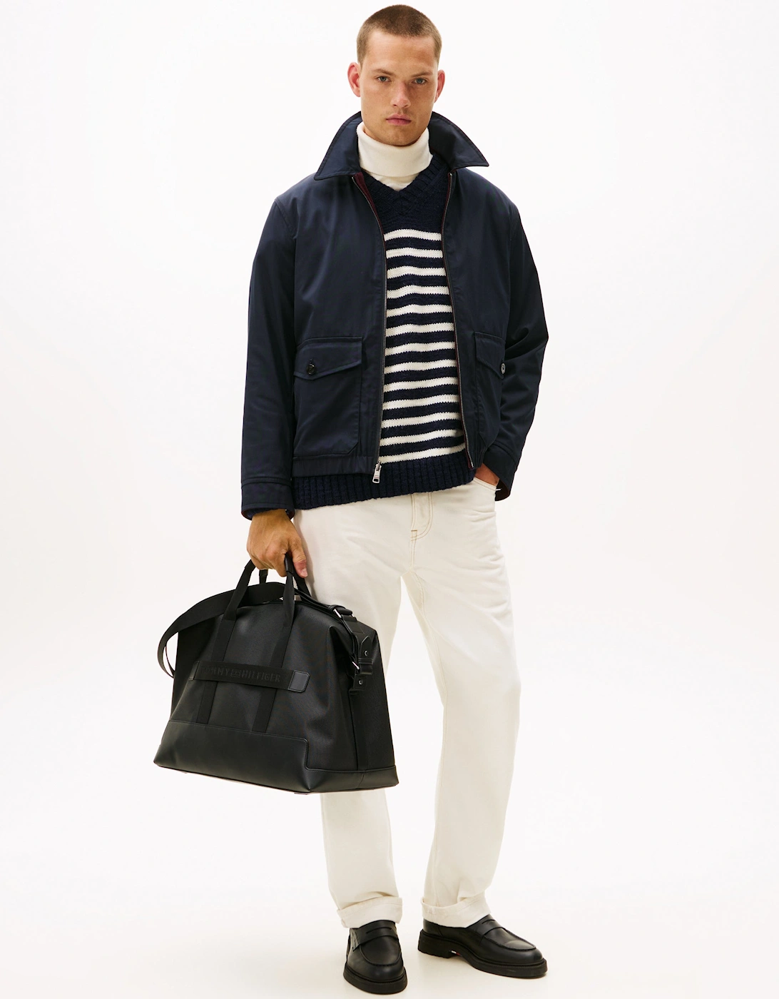TH Modern Mens Duffle Bag - Black, 6 of 5