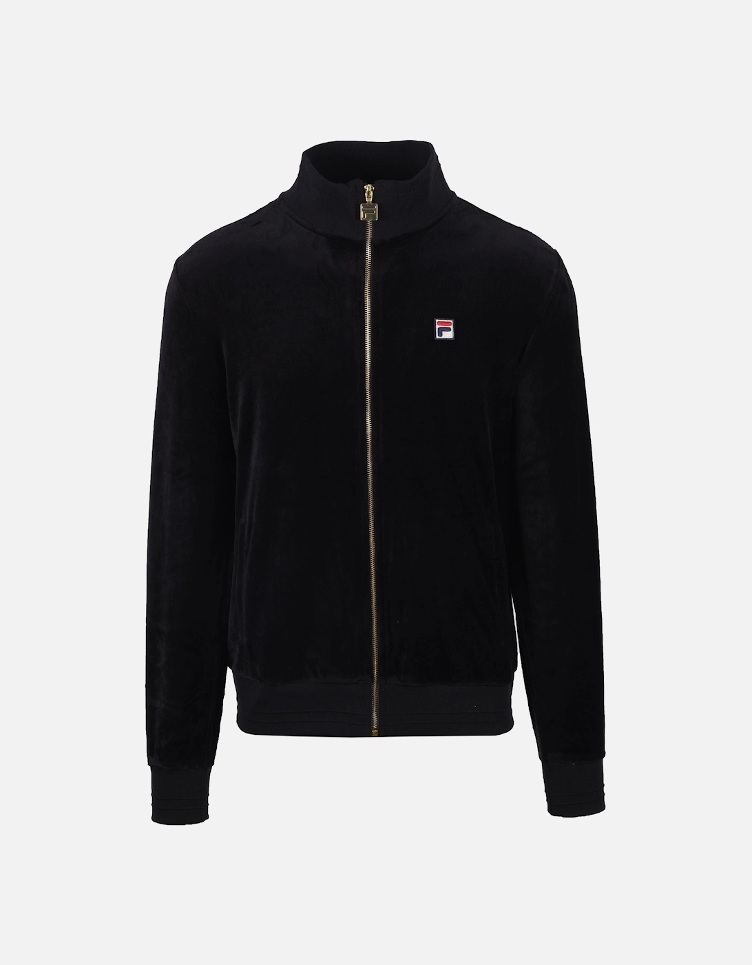 Vintage Nero Velour Track Top Black, 4 of 3