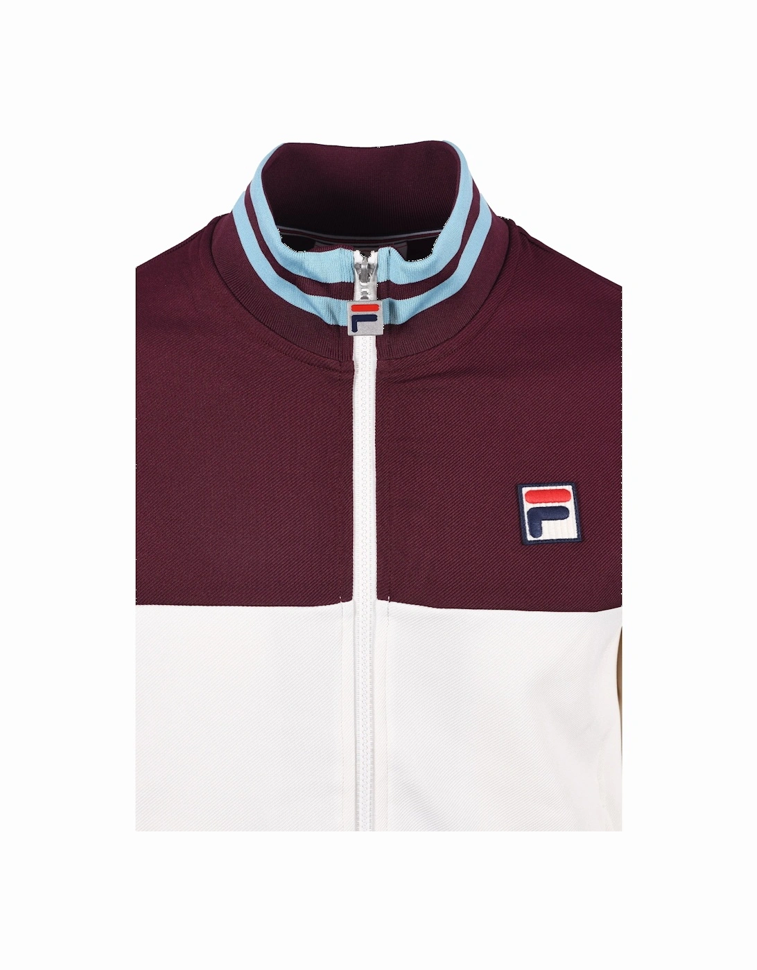 Vintage Tie Breaker Track Jacket White/Blue/Burgundy