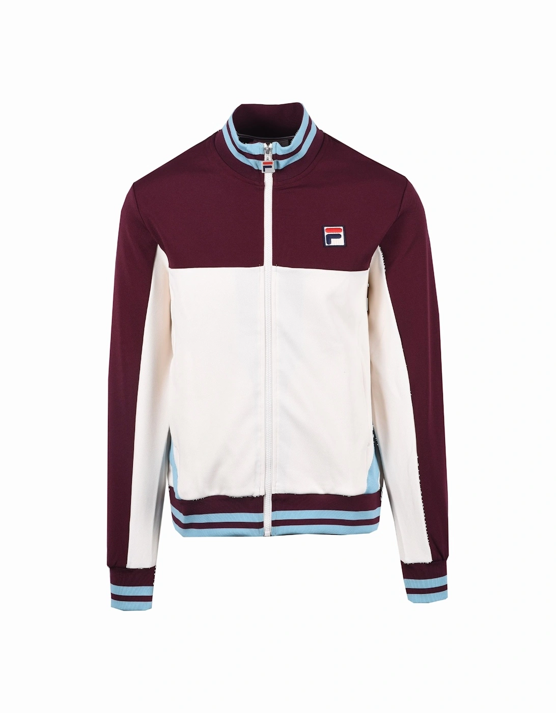 Vintage Tie Breaker Track Jacket White/Blue/Burgundy, 5 of 4