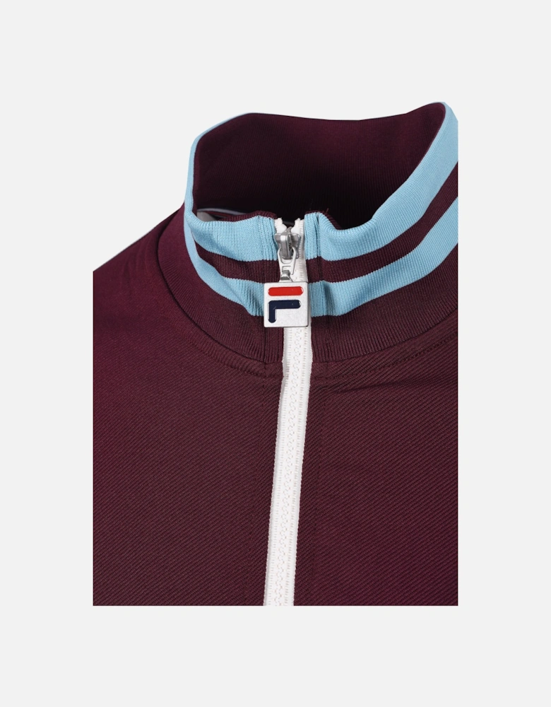 Vintage Tie Breaker Track Jacket White/Blue/Burgundy