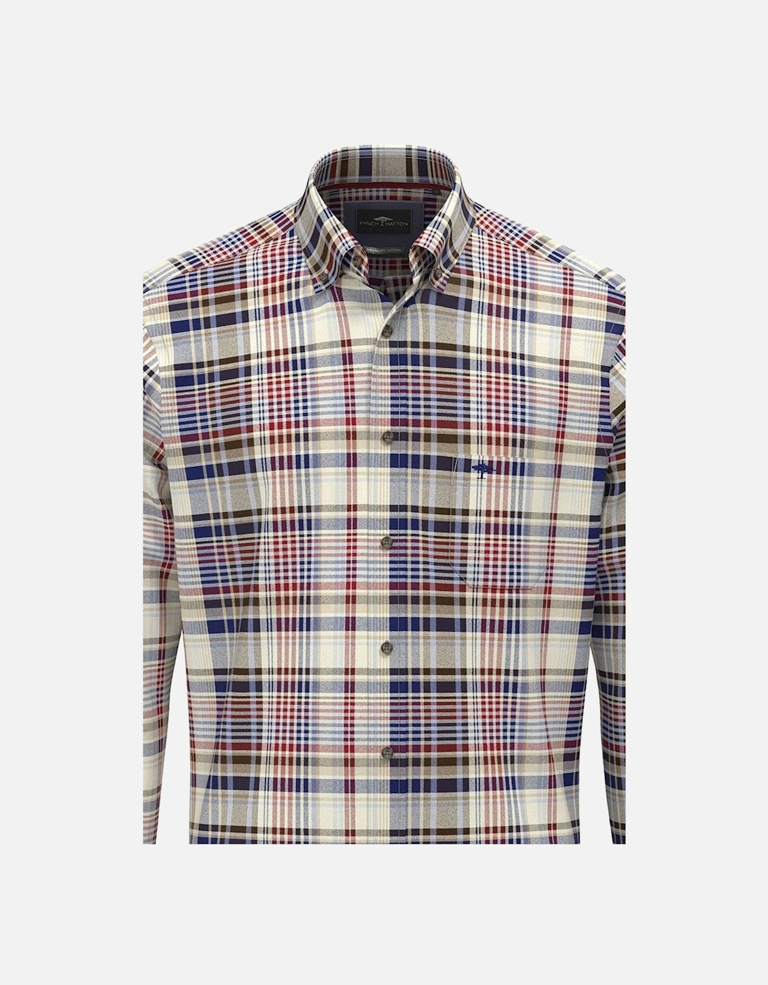 Fynch-Hatton Long Sleeve Shirt Garnet Red