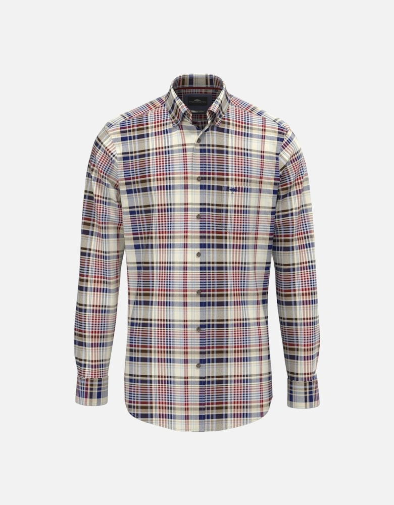 Fynch-Hatton Long Sleeve Shirt Garnet Red