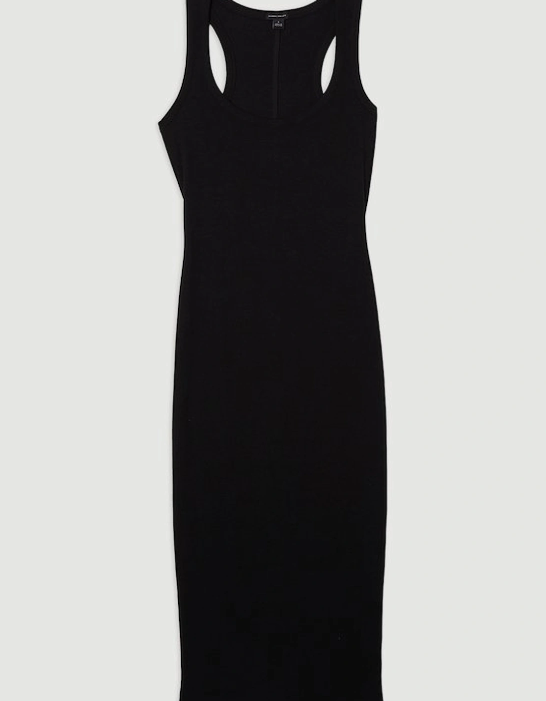 Petite Compact Jersey Rib Racer Maxi Dress