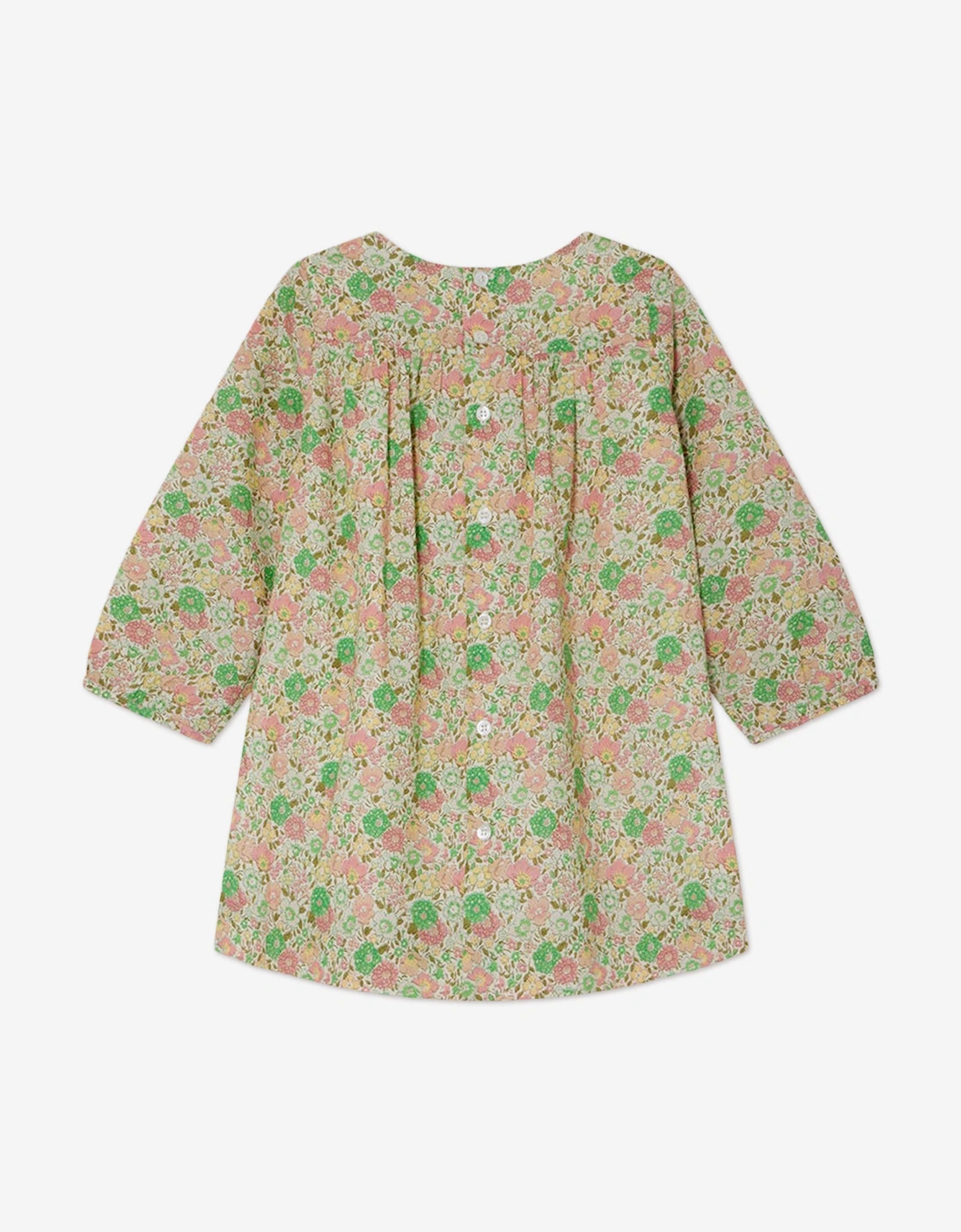 Baby Girls Floral Smocked Felicie Dress in Multicolour