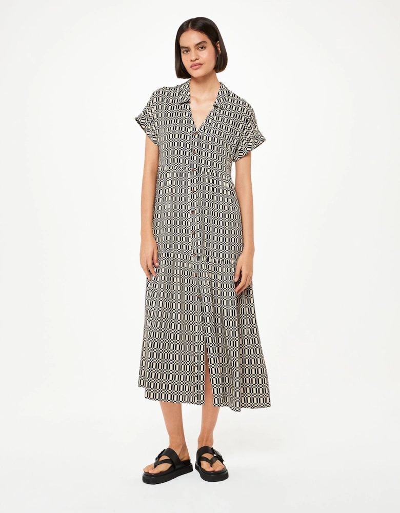 Link Check Print Dress Geometric