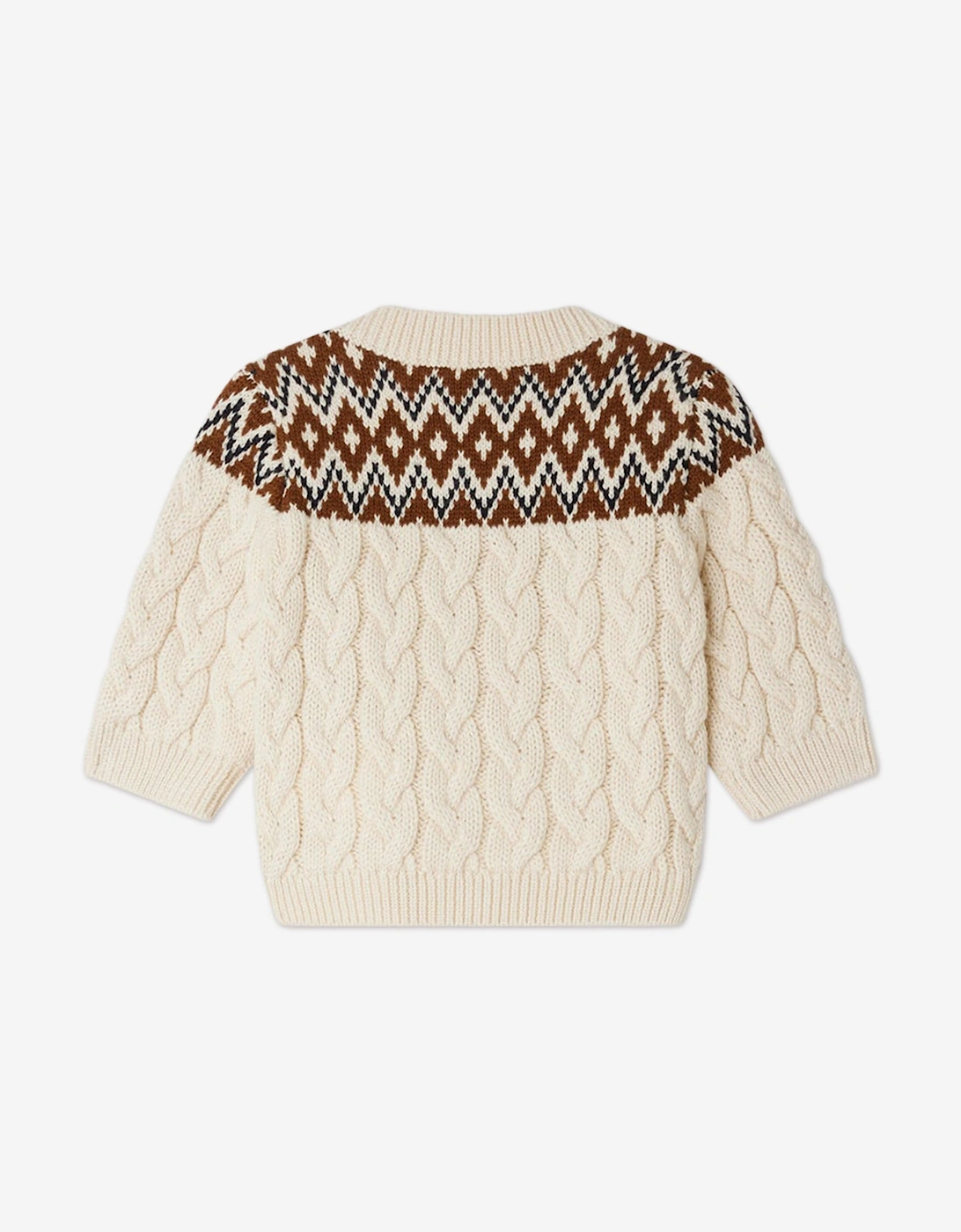 Baby Wool Knit Joshua Jumper  in Ivory