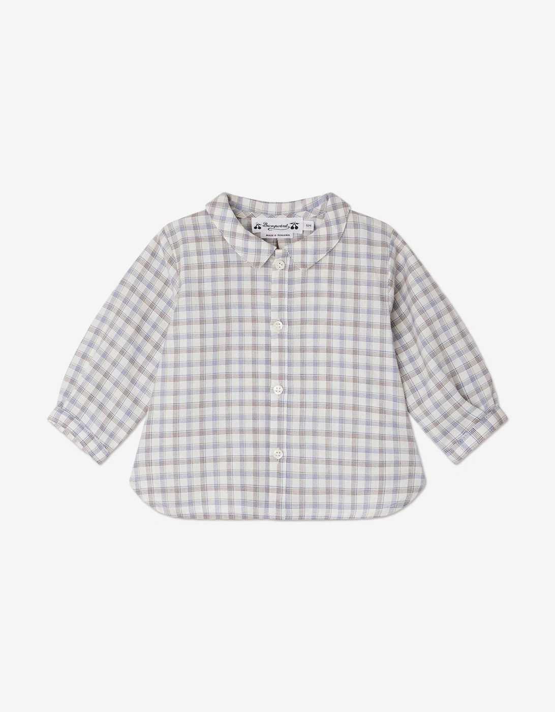 Baby Boys Nathan Shirt in Blue, 5 of 4