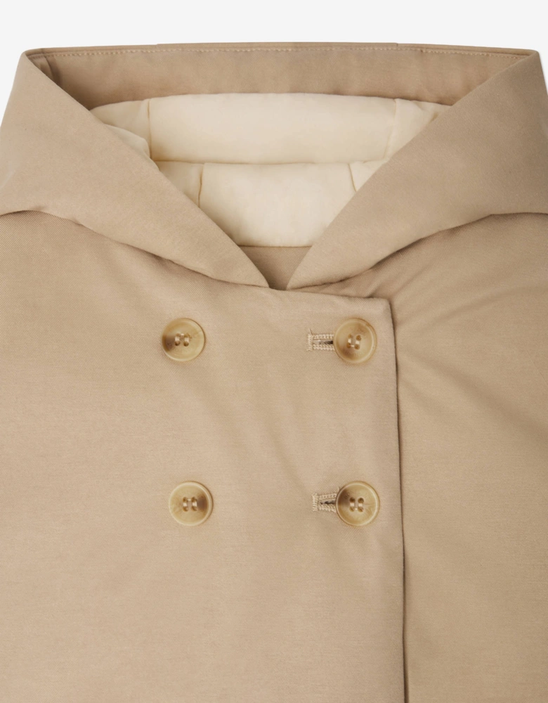Baby Padded Hooded Jacket in Beige
