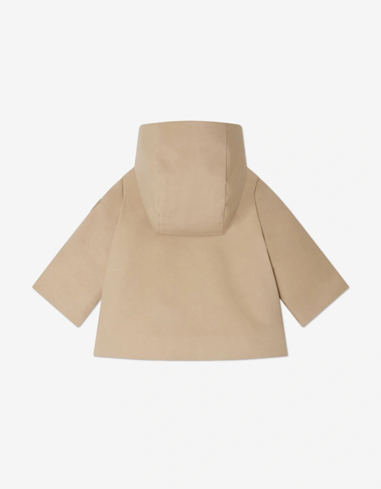 Baby Padded Hooded Jacket in Beige