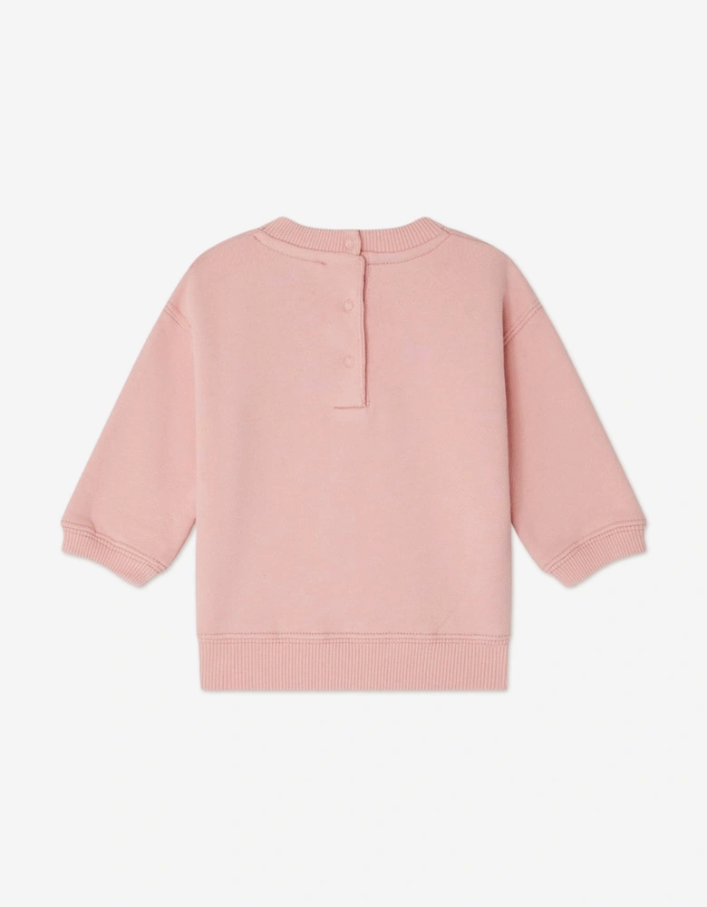 Baby Girls Dahlia Sweatshirt in Pink