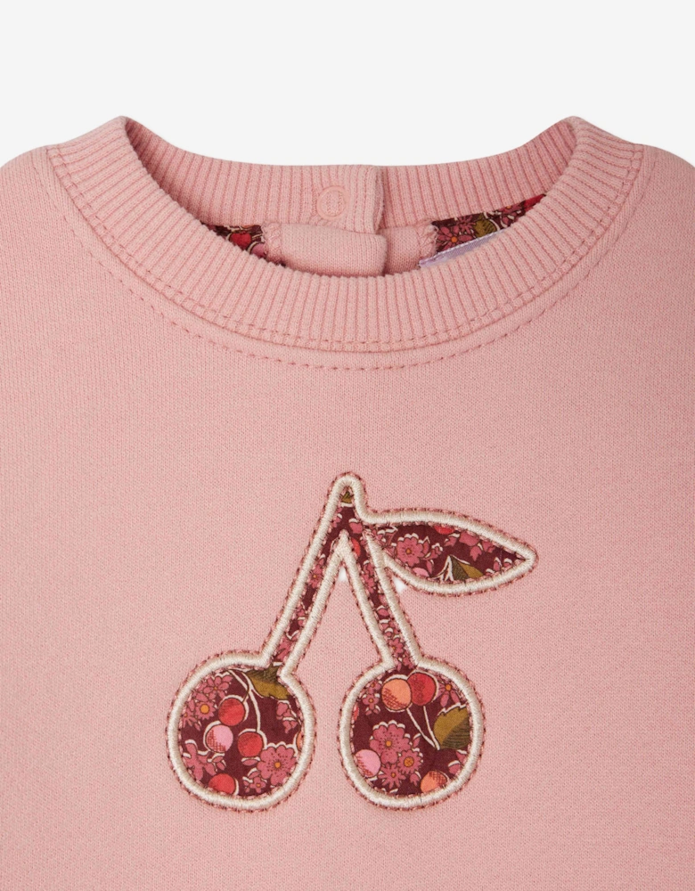 Baby Girls Dahlia Sweatshirt in Pink