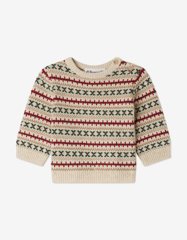 Baby Boys Dalmire Jumper in Ivory