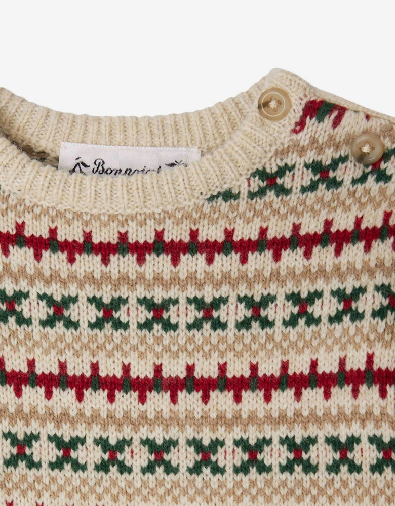 Baby Boys Dalmire Jumper in Ivory