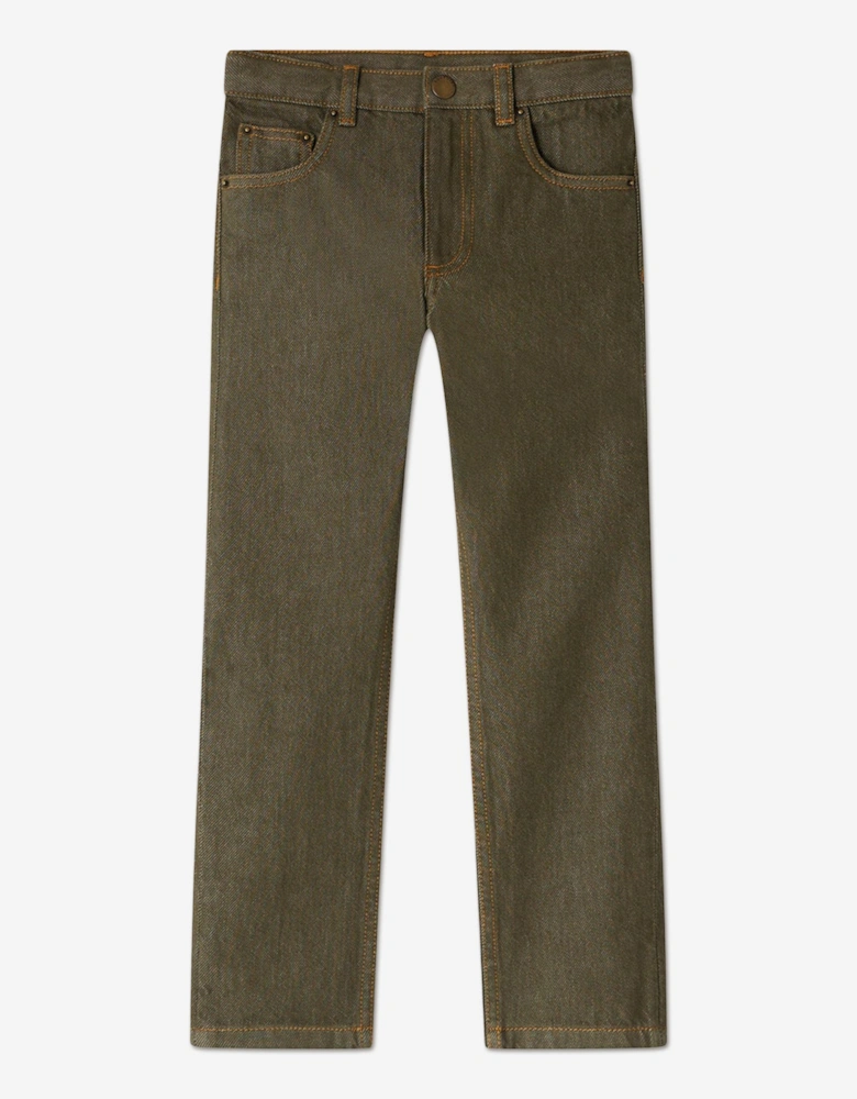 Boys Jagger Trousers in Green
