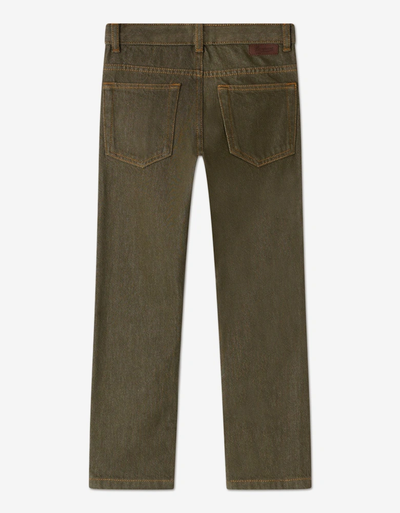 Boys Jagger Trousers in Green
