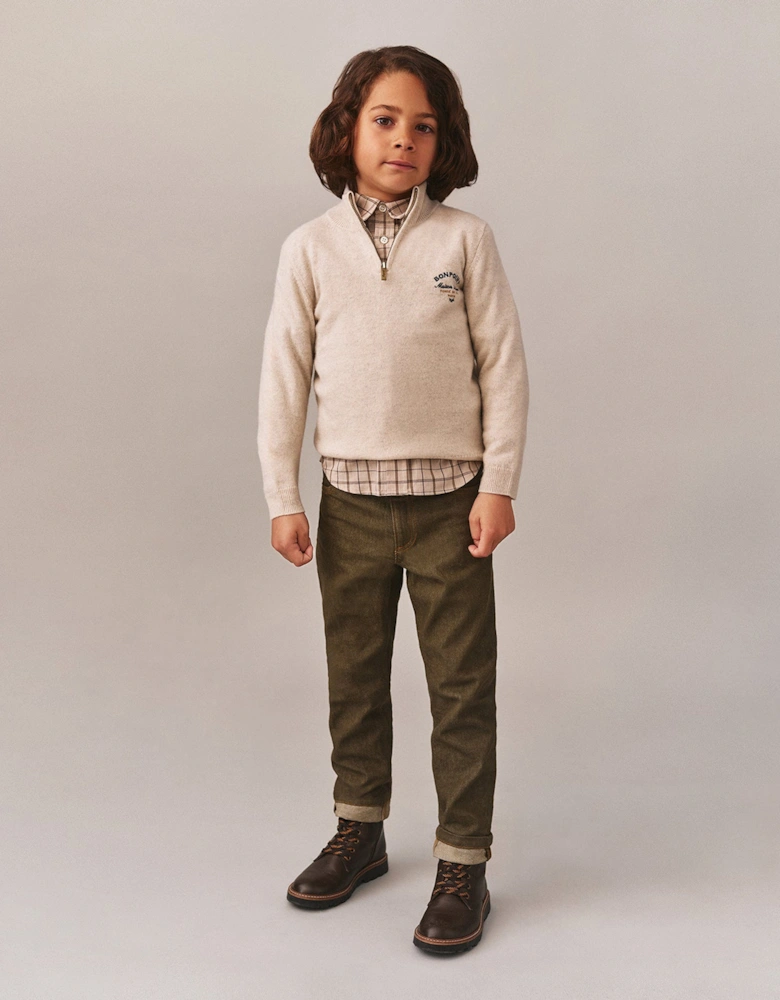 Boys Jagger Trousers in Green