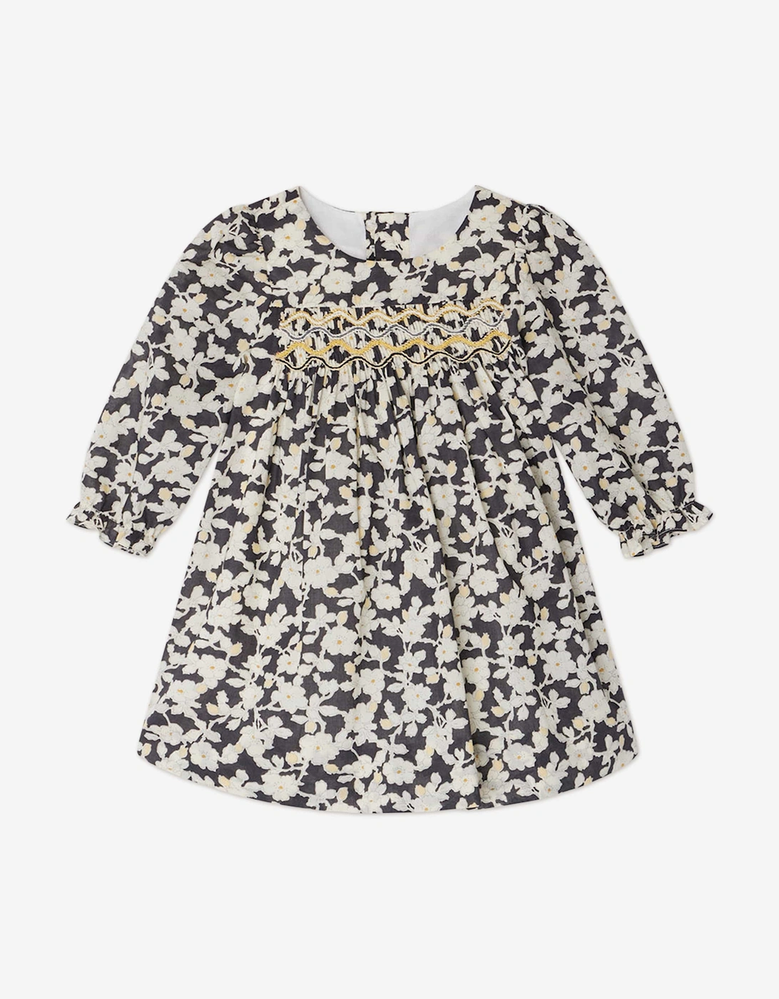 Baby Girls Floral Jailys Dress in Black, 5 of 4