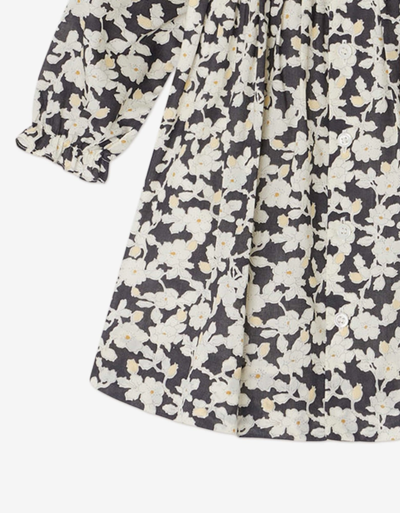 Baby Girls Floral Jailys Dress in Black