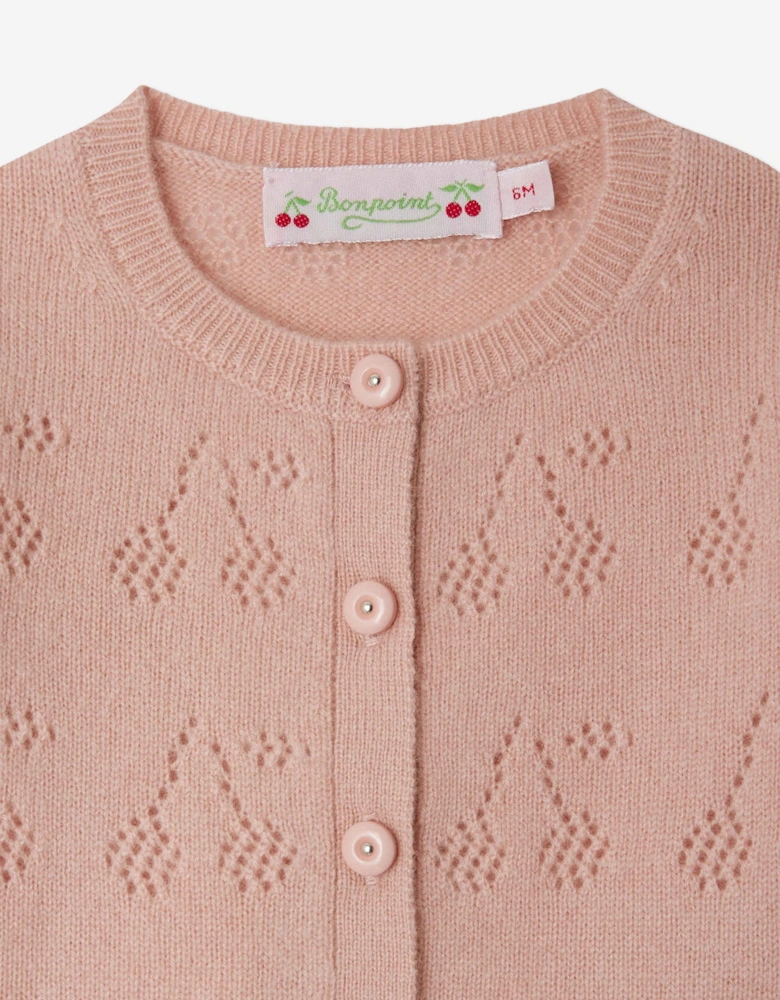 Baby Girls Gwenoli Cardigan in Pink