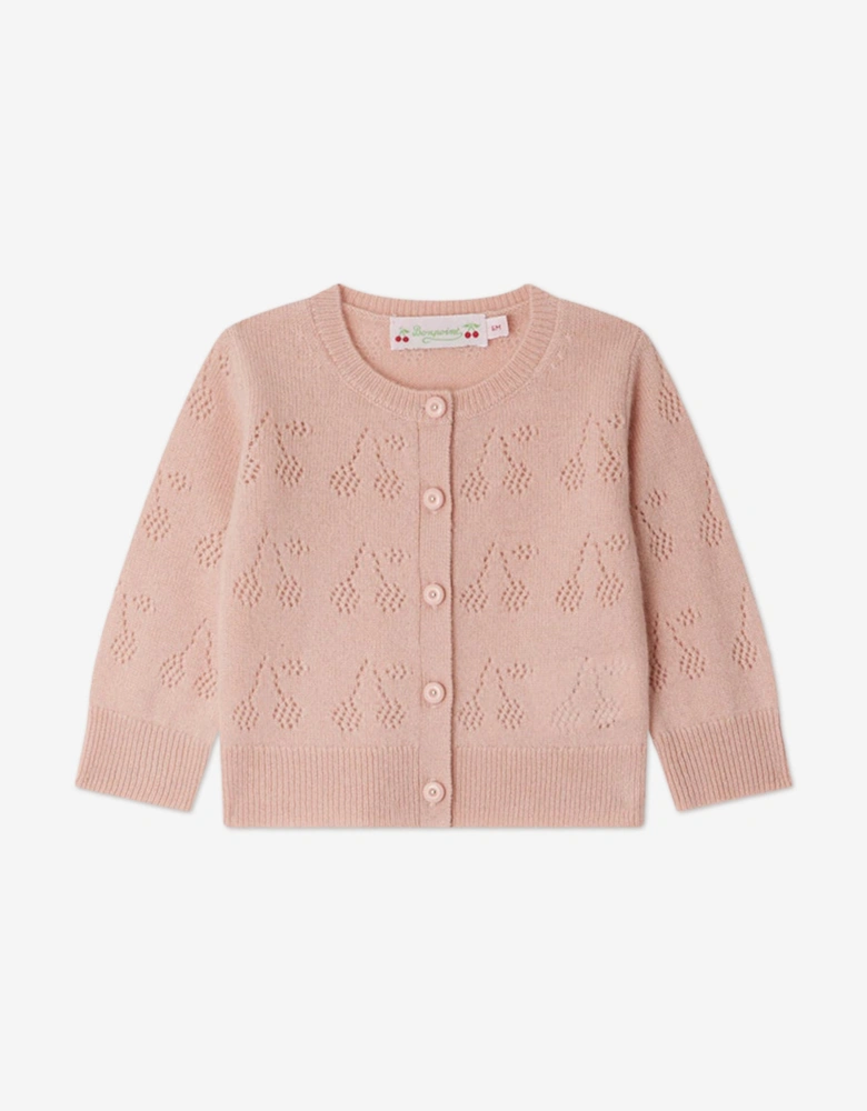 Baby Girls Gwenoli Cardigan in Pink
