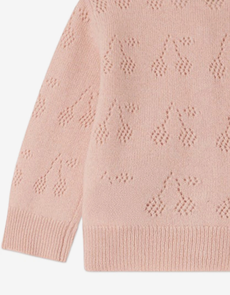 Baby Girls Gwenoli Cardigan in Pink