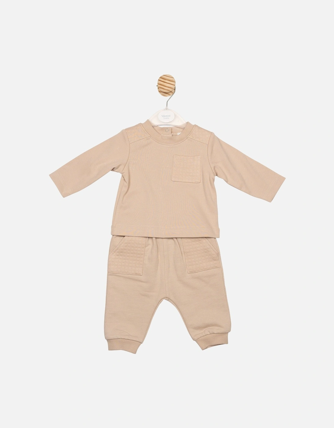 Boys Camel Top and Jogger Set, 3 of 2