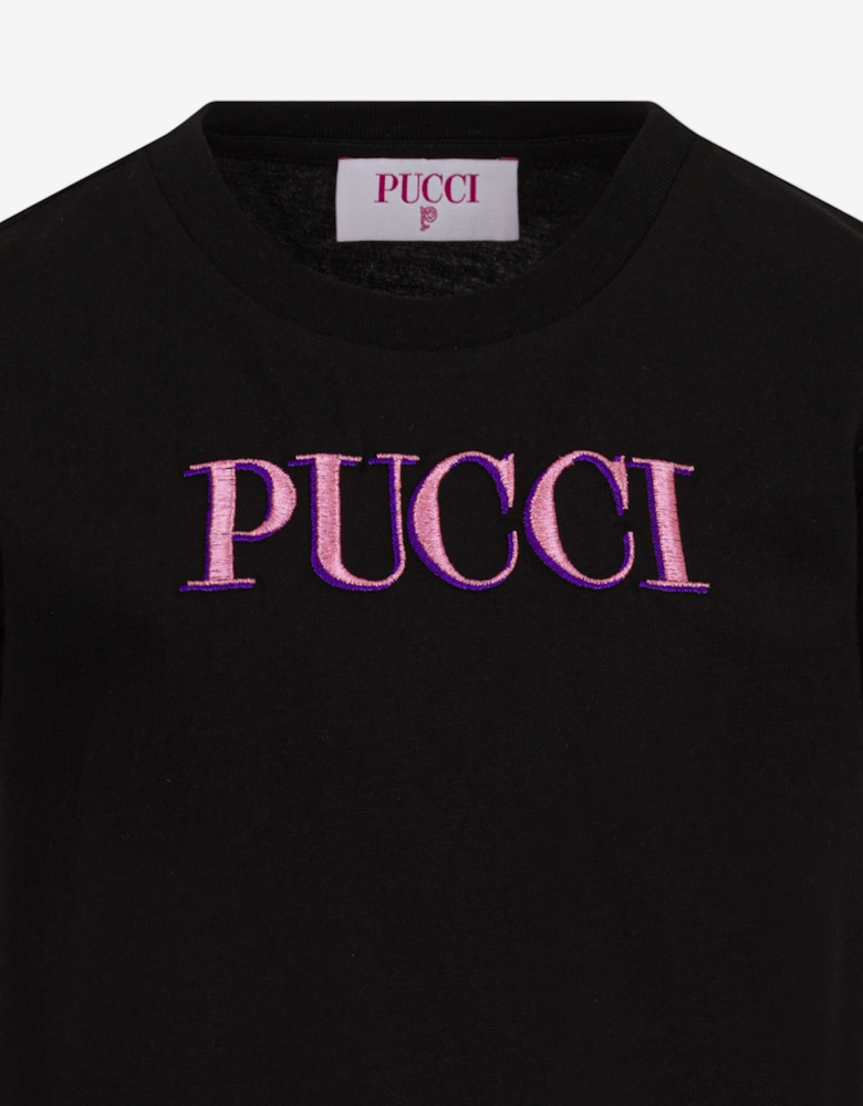 Girls Logo T-Shirt in Black
