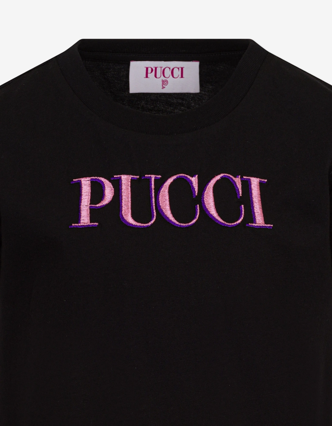 Girls Logo T-Shirt in Black
