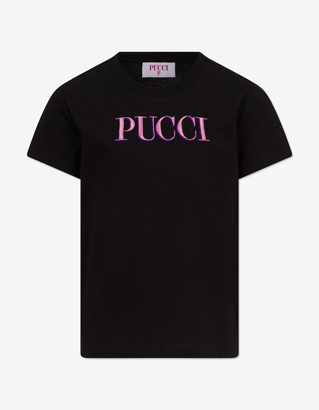 Girls Logo T-Shirt in Black, 3 of 2