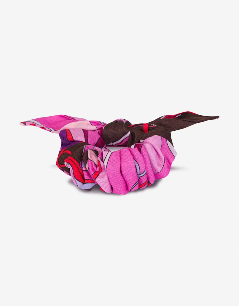 Girls Orchidee Bow Scrunchie in Pink
