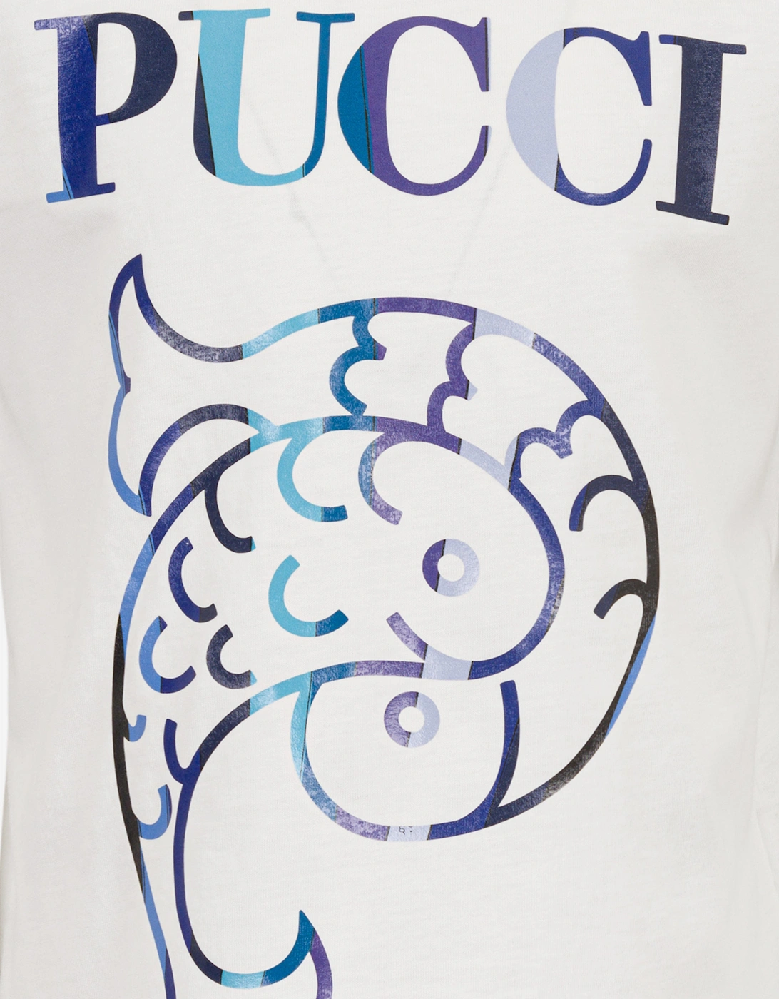 Girls Fish Logo T-Shirt in Ivory