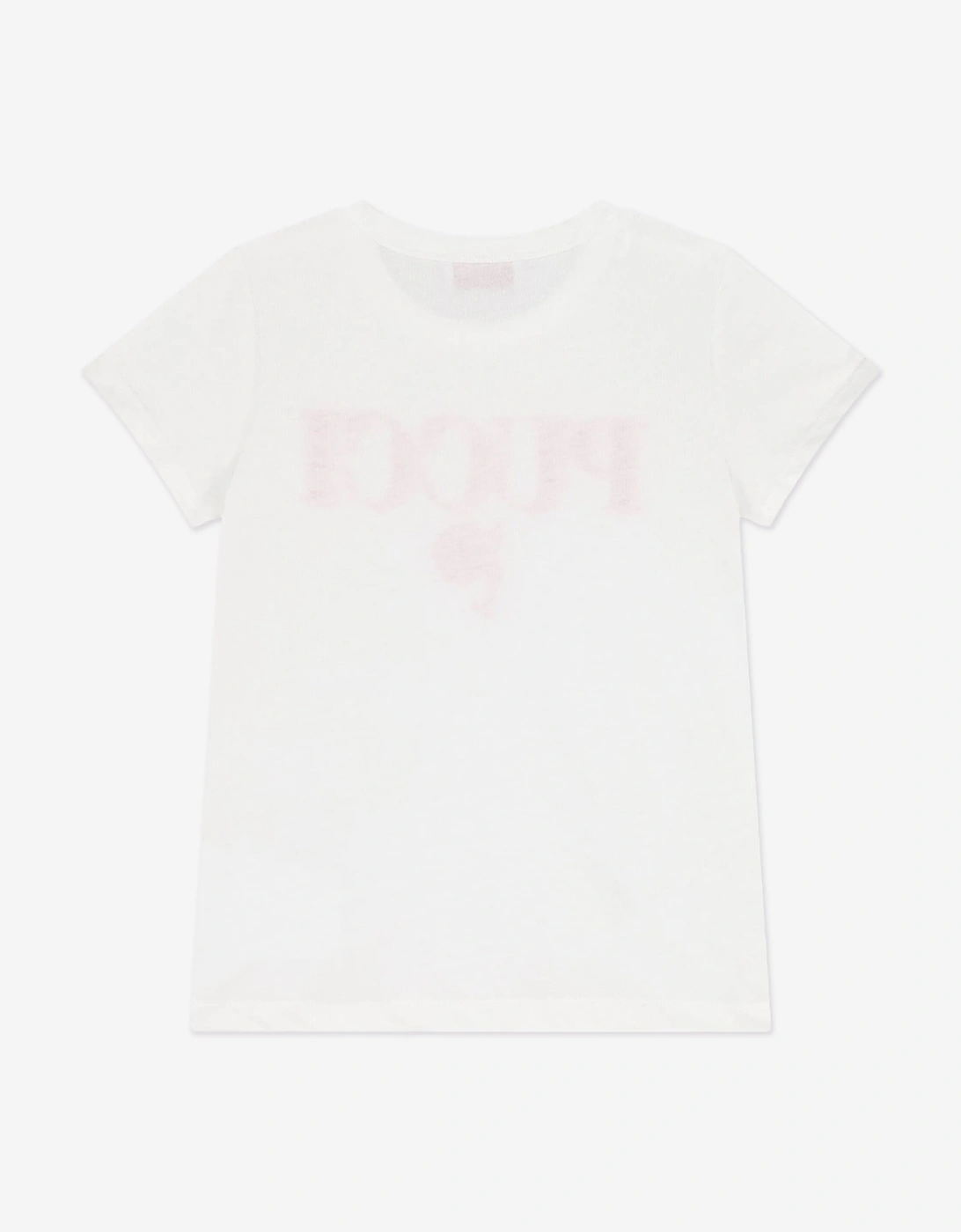 Girls Fish Logo T-Shirt in Ivory