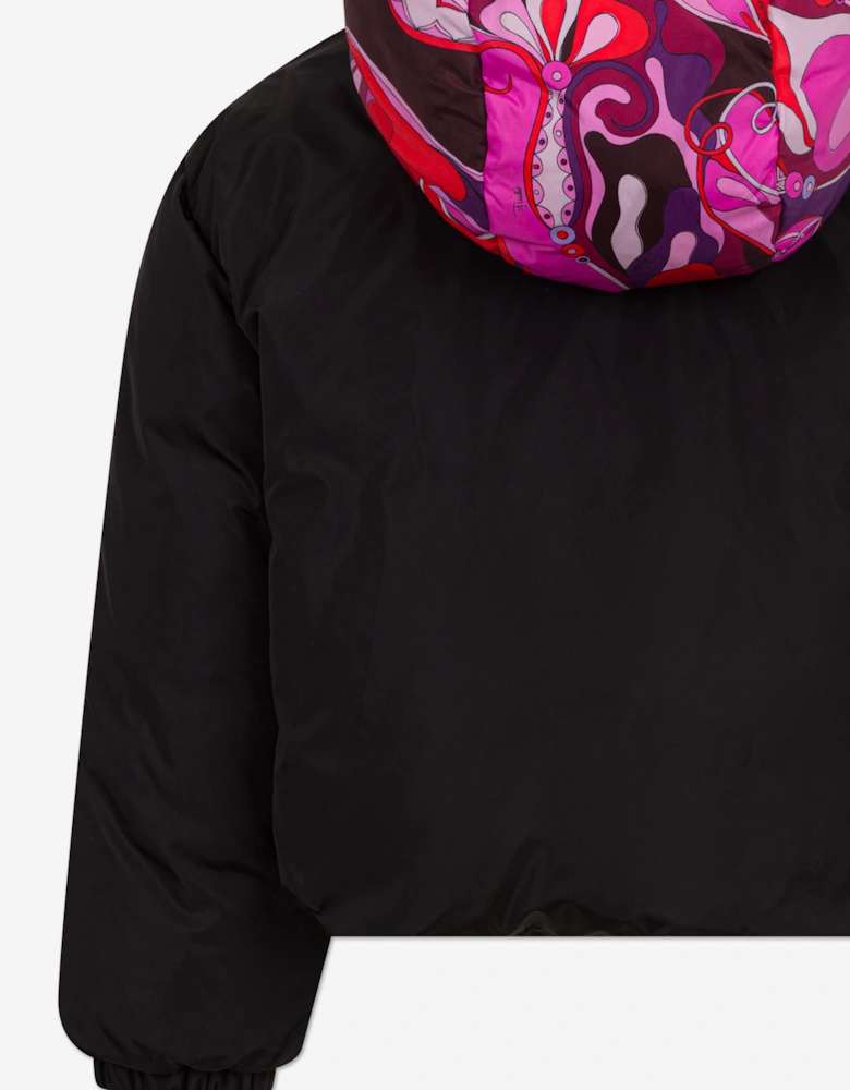 Girls Down Padded Jacket in Black