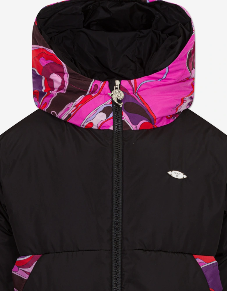 Girls Down Padded Jacket in Black
