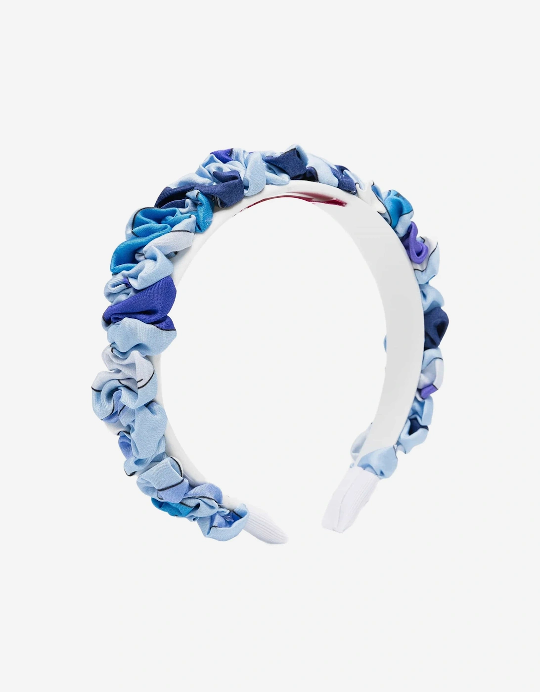 Girls Ruched Headband in Blue, 3 of 2