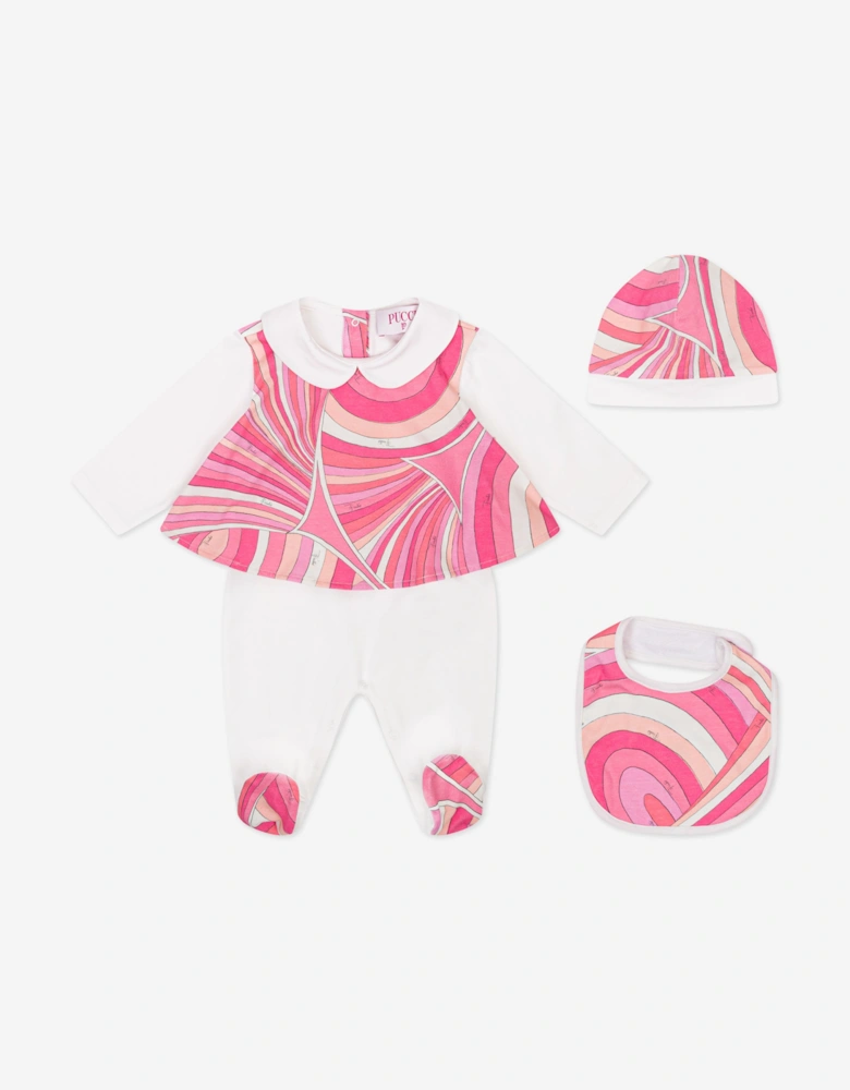 Baby Girls Iride Babygrow Set in in Pink