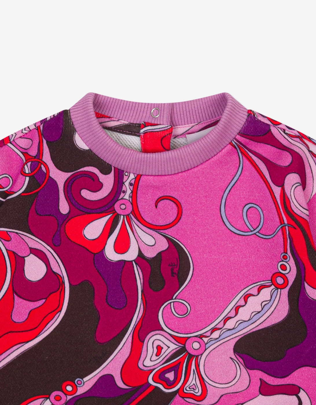 Baby Girls Orchidee Print Sweatshirt in Pink