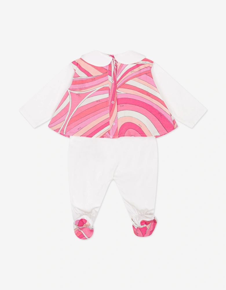 Baby Girls Iride Babygrow Set in in Pink
