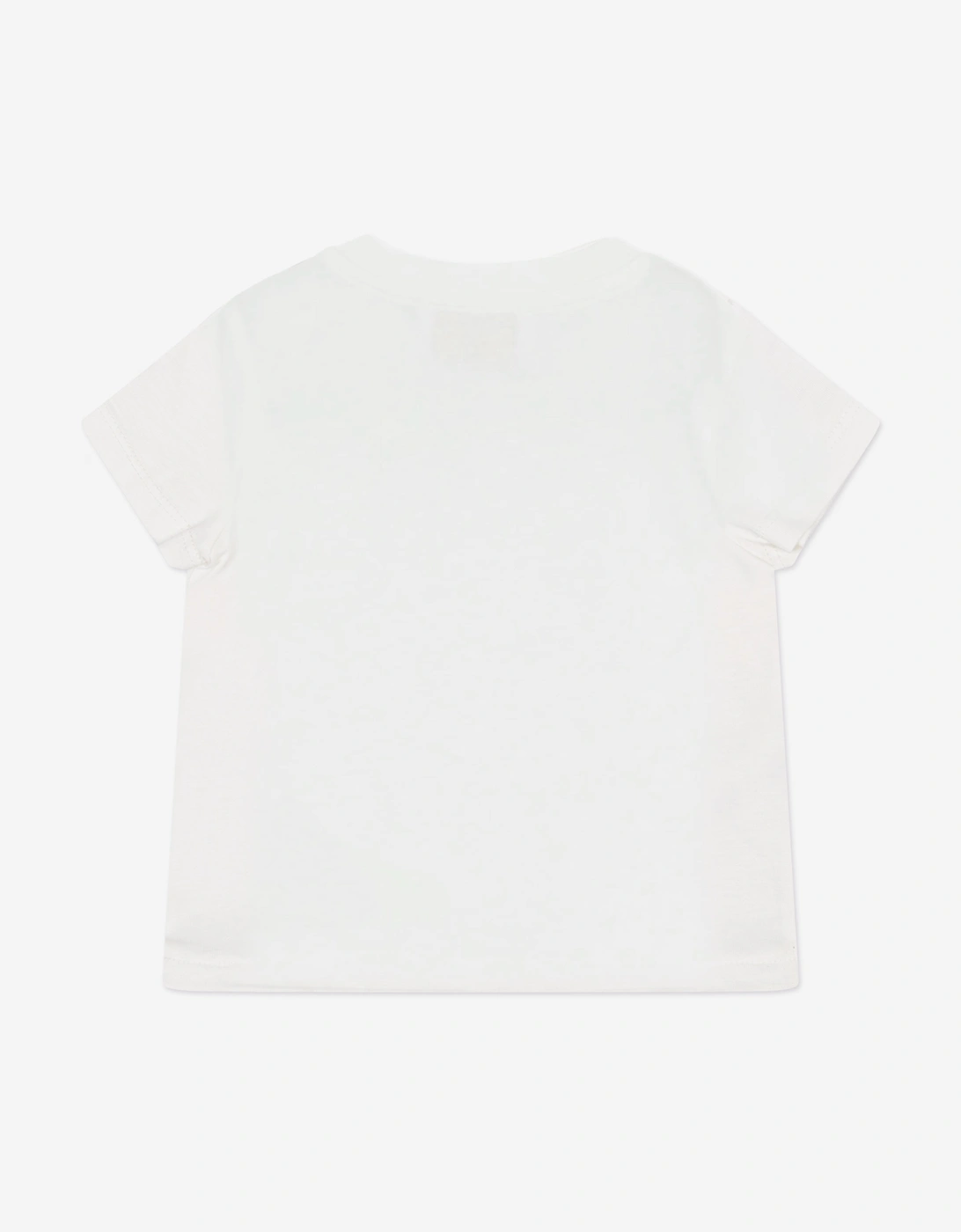 Baby Girls Fish Logo T-Shirt in Ivory