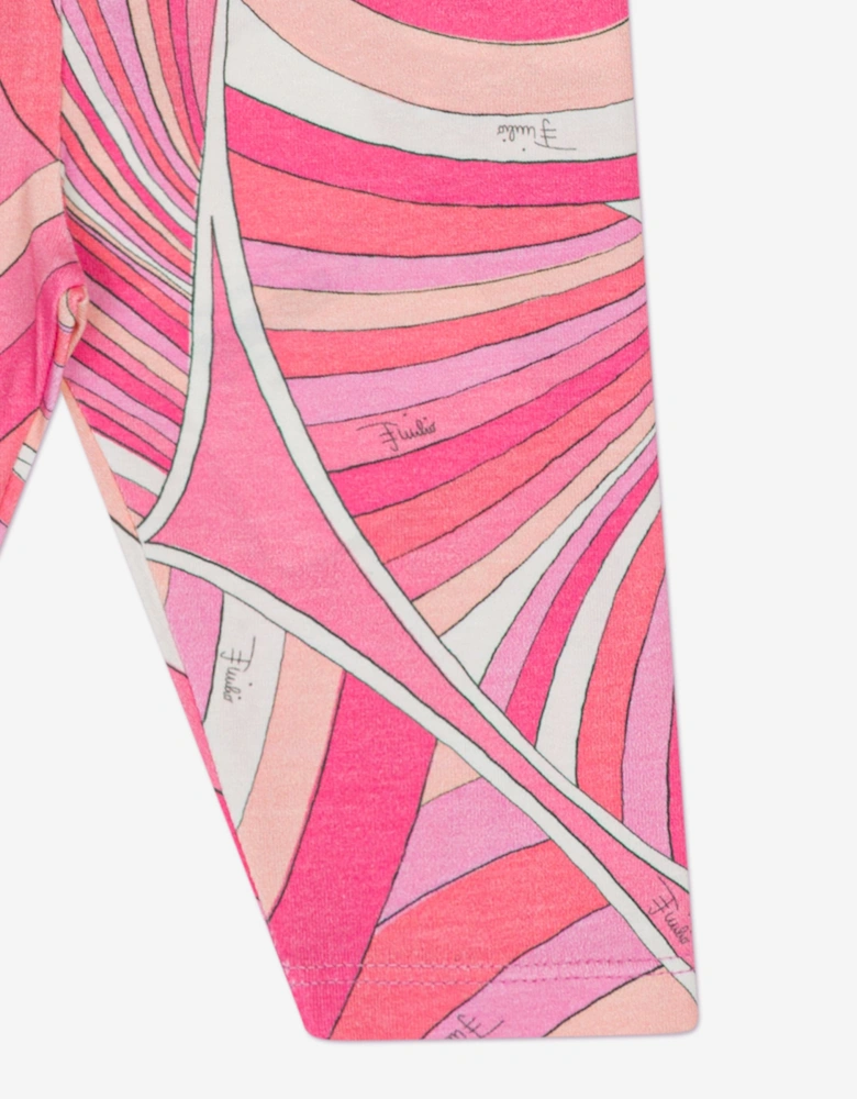 Baby Girls Iride Print Leggings in Pink