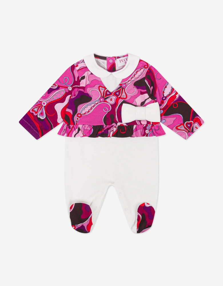 Baby Girls Orchidee Babygrow Set in Pink