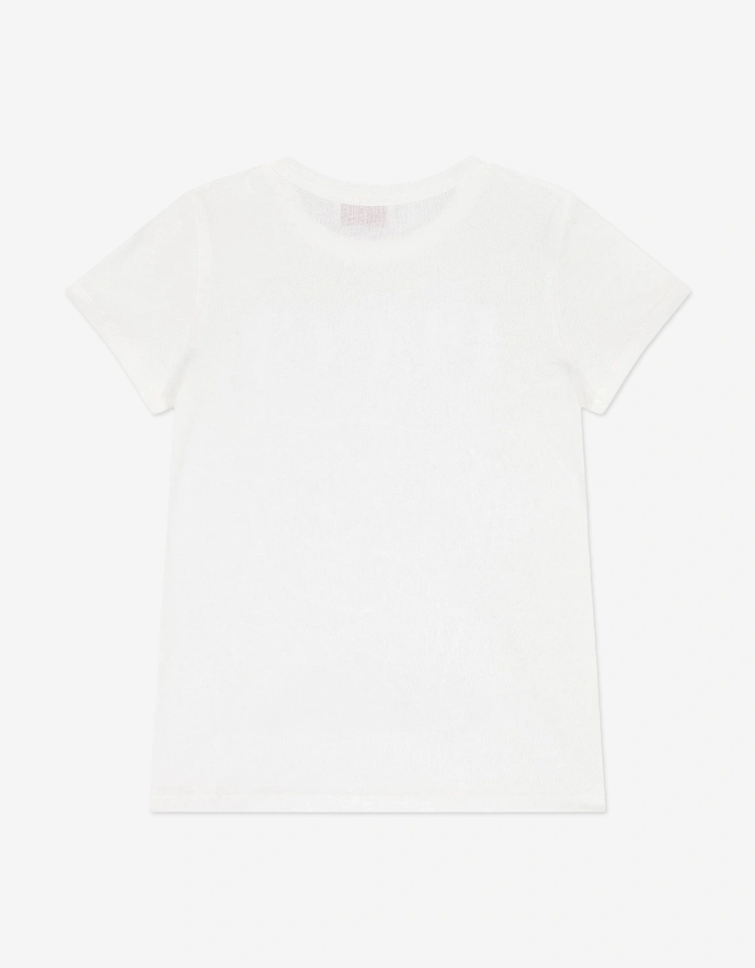 Girls Fish Logo T-Shirt in Ivory