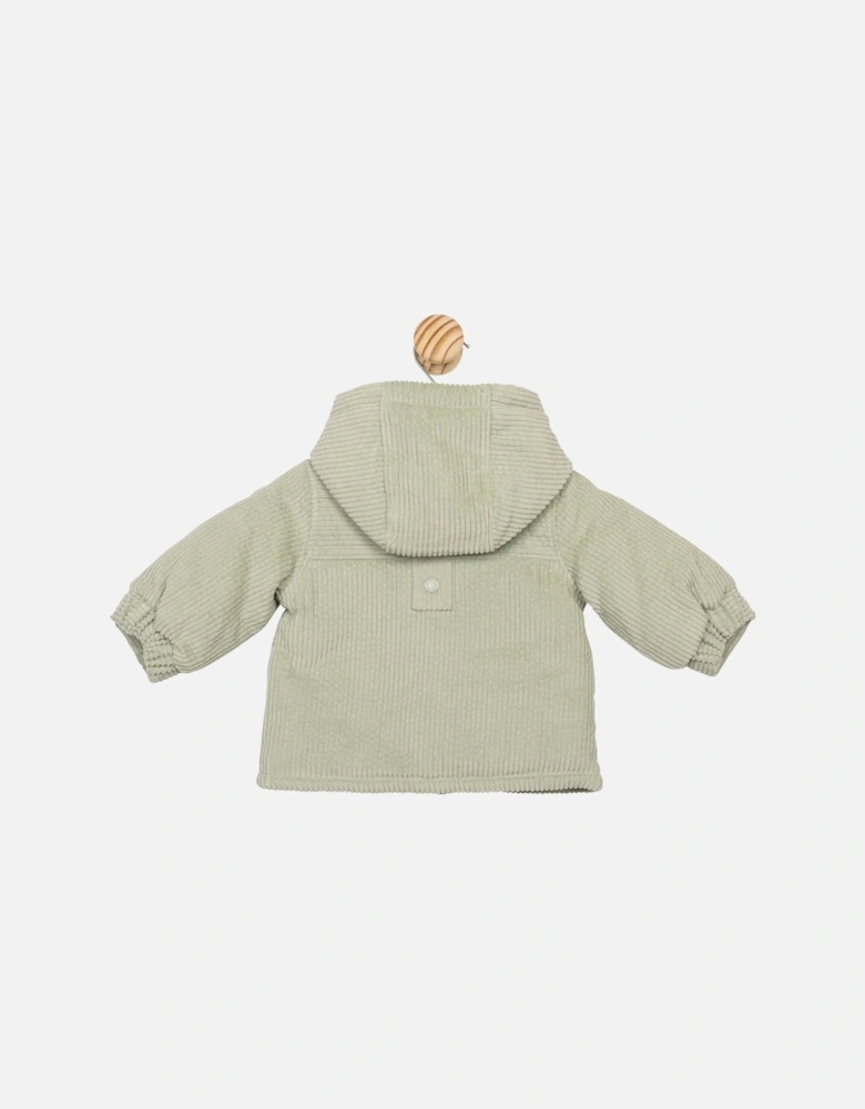 Boys Sage Green Corduroy Coat