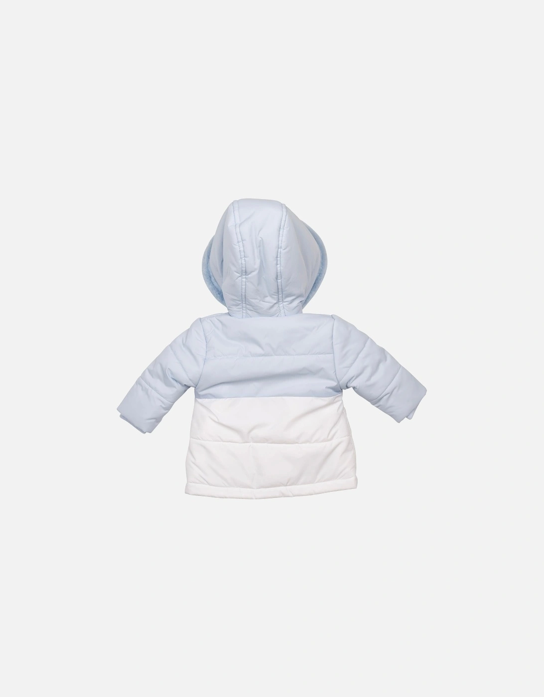 Boys Pale Blue and White Padded Coat