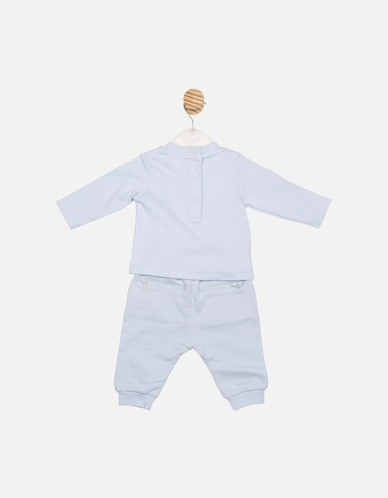 Boys Pale Blue Top and Jogger Set