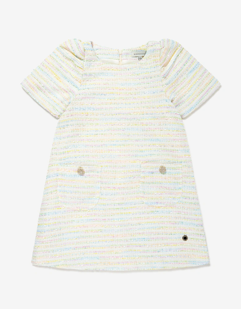 BCBG Girls Tweed Dress in Blue