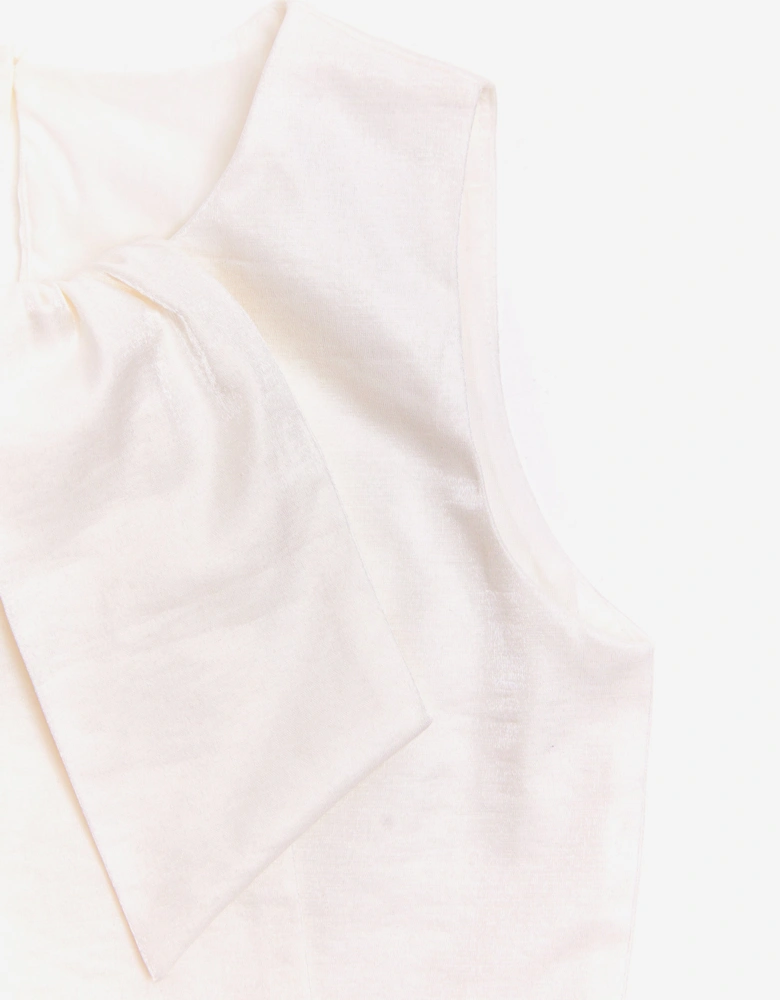 BCBG Girls Bow Blouse in Ivory