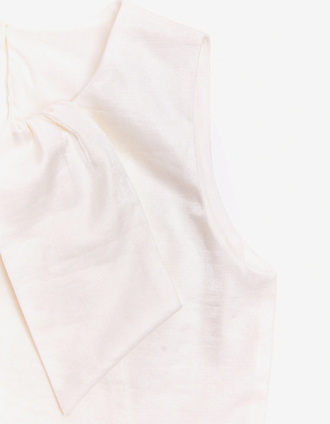 BCBG Girls Bow Blouse in Ivory