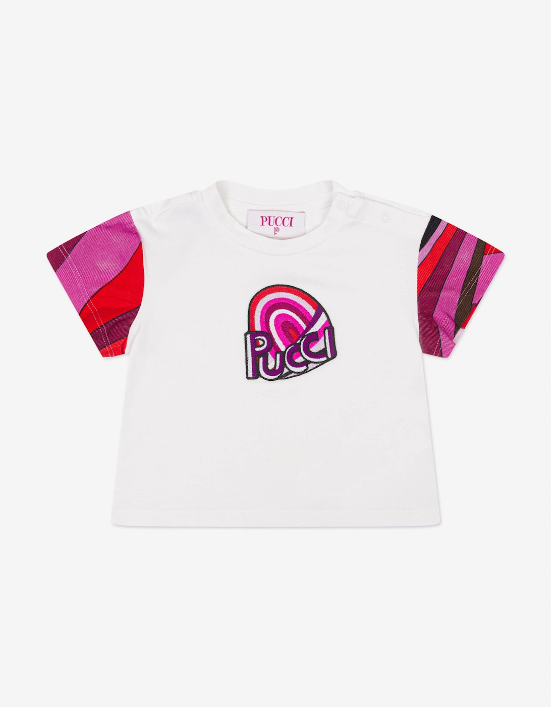Baby Girls Logo T-Shirt in Ivory, 5 of 4
